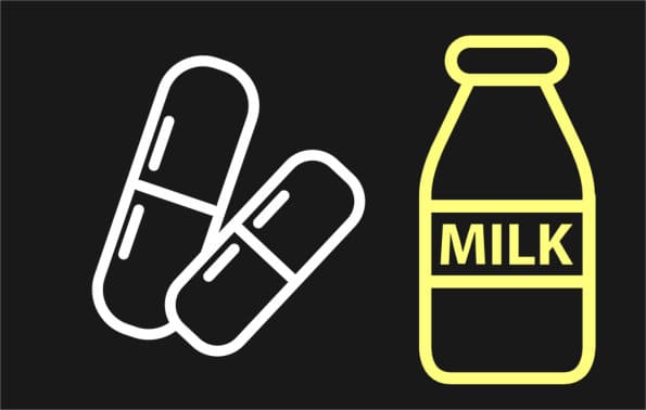 Antibiotika und Milchprodukte