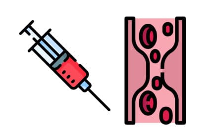 Thrombosespritze trotz Bewegung