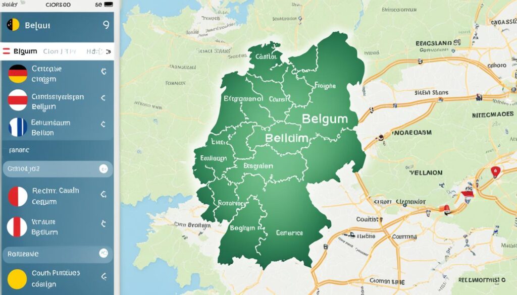 Belgien und umliegende Länder Belgien und umliegende Länder