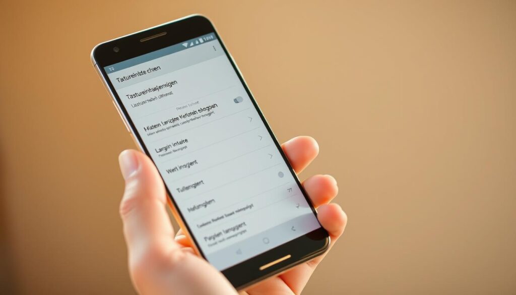 Android Tastatureingabe ändern