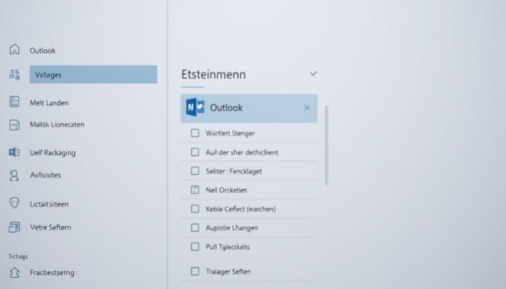 Englisch auf Deutsch Menüführung in Outlook