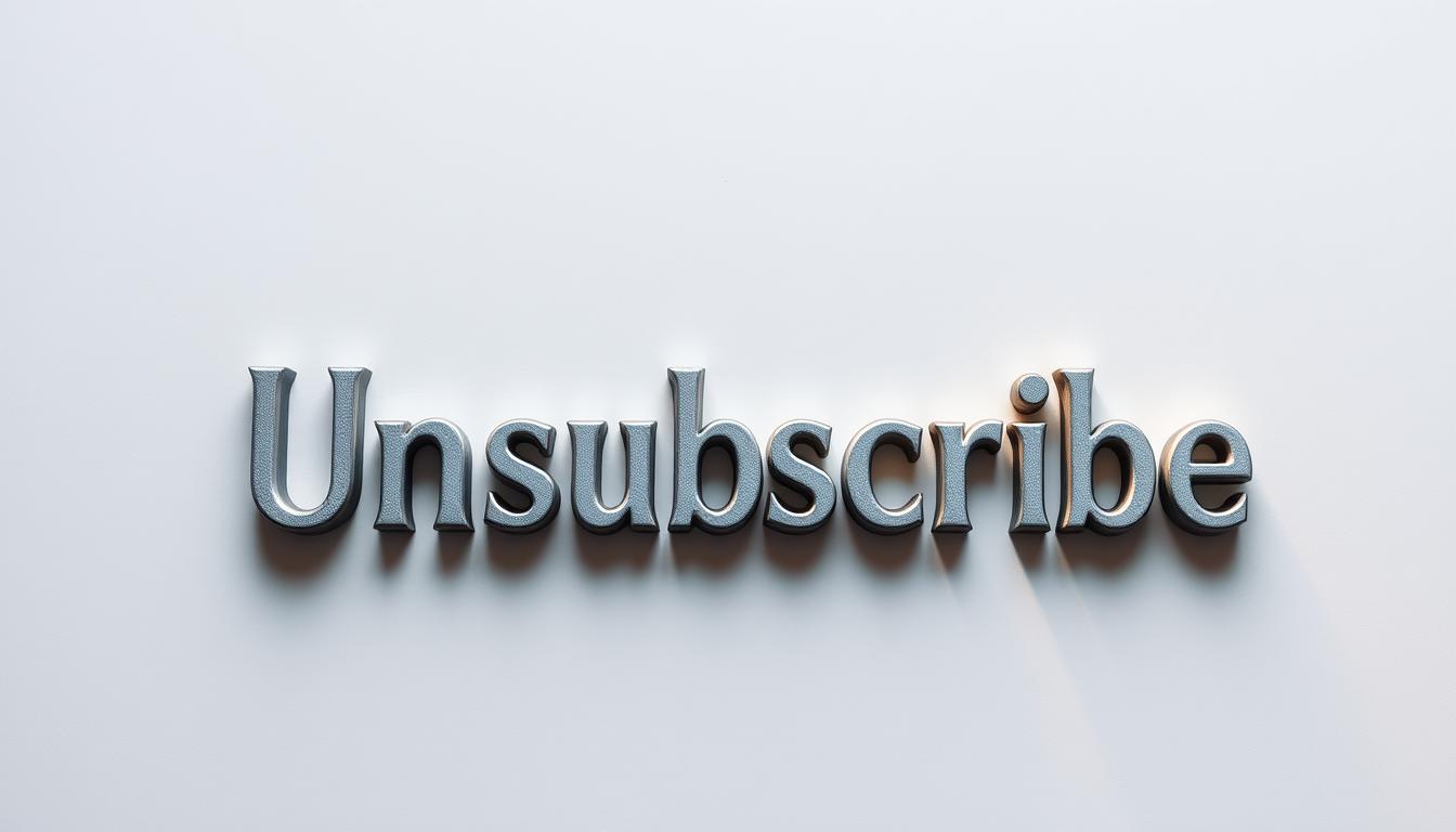 Unsubscribe auf Deutsch