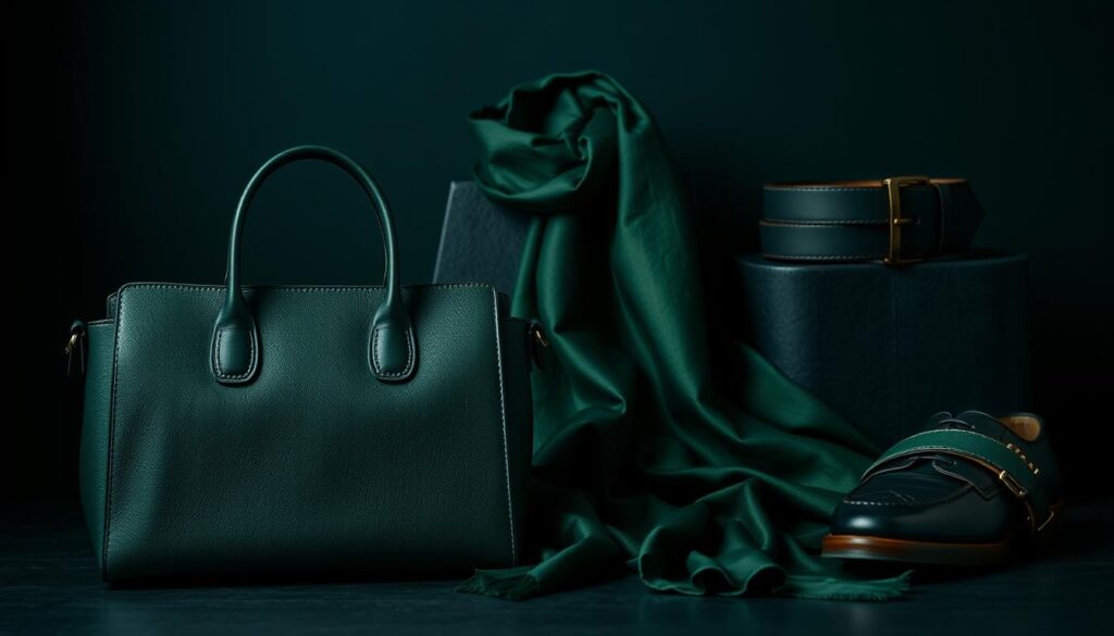 Dunkelgrün Mode Accessoires