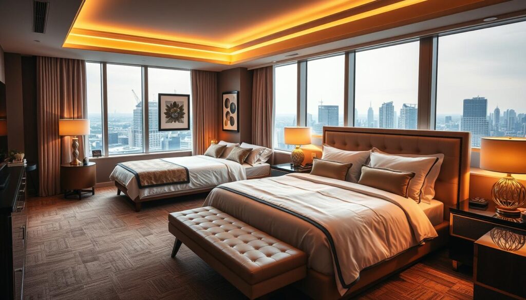 Hotelzimmer mit zwei Schlafzimmern