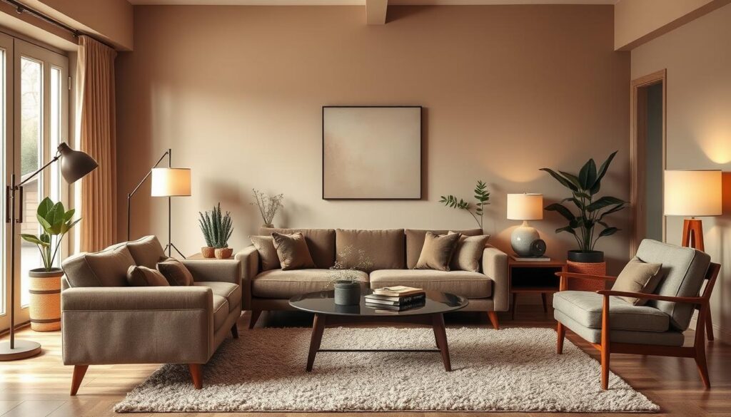 Innenraumgestaltung Taupe