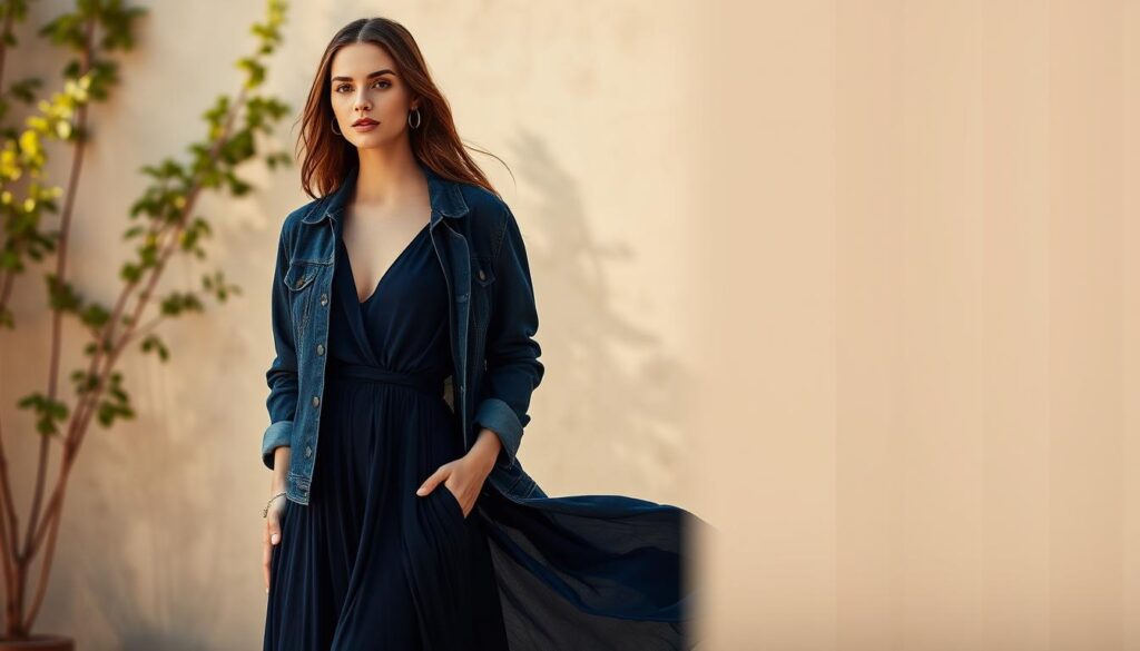 Outfit-Ideen für Dunkelblau
