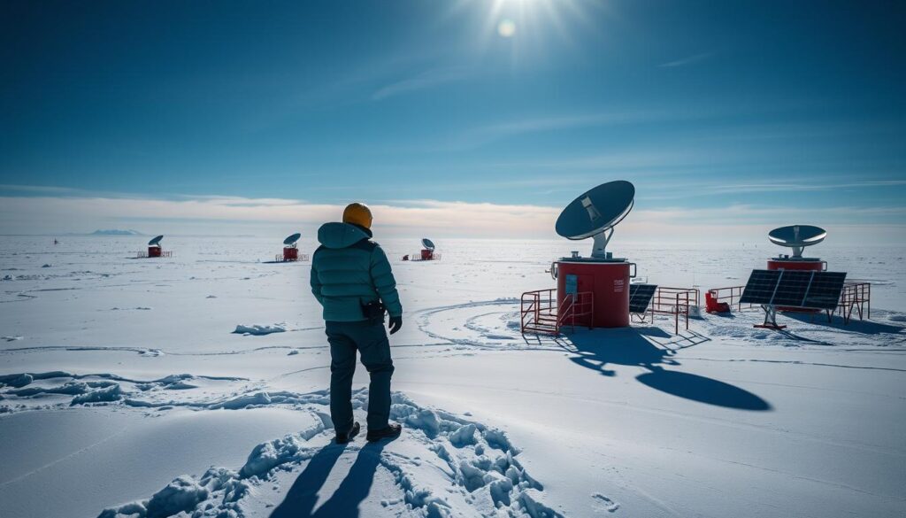 Satellitenmessungen in der Antarktis
