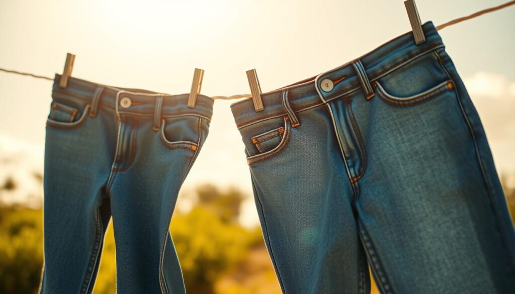 Trocknung jeans