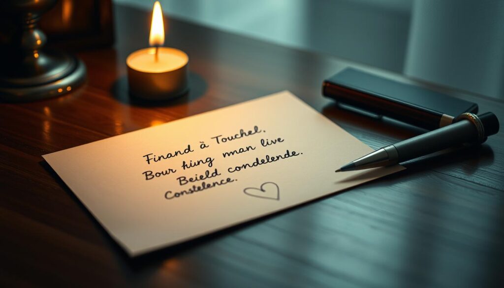 Beileid kurz ausdrücken