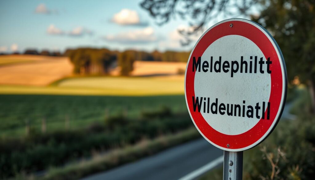 Meldepflicht Wildunfall