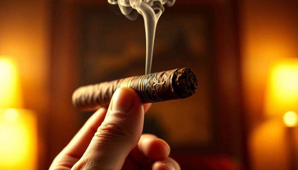 Nikotinkonsum beim Zigarrenrauchen