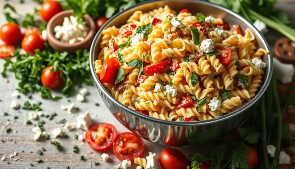 Schneller Nudelsalat Zubereitung