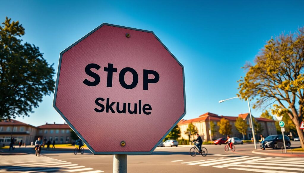 Stoppschild Schule Stoppschild Schule