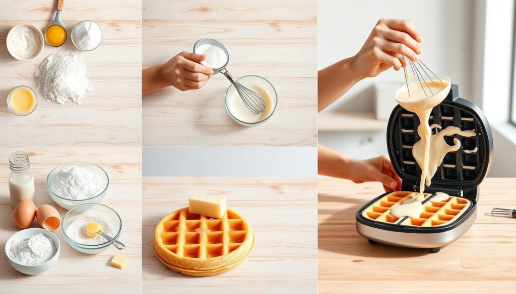 Waffelteig Zubereitung Schritt für Schritt