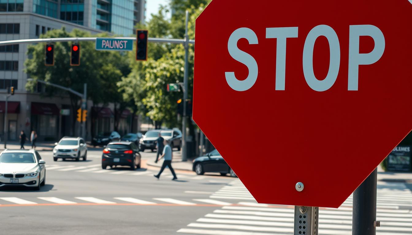 Welches Verhalten ist richtig Stoppschild