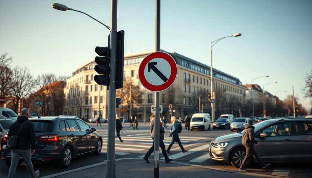 Welches Verhalten ist richtig abknickende Vorfahrtsstraße