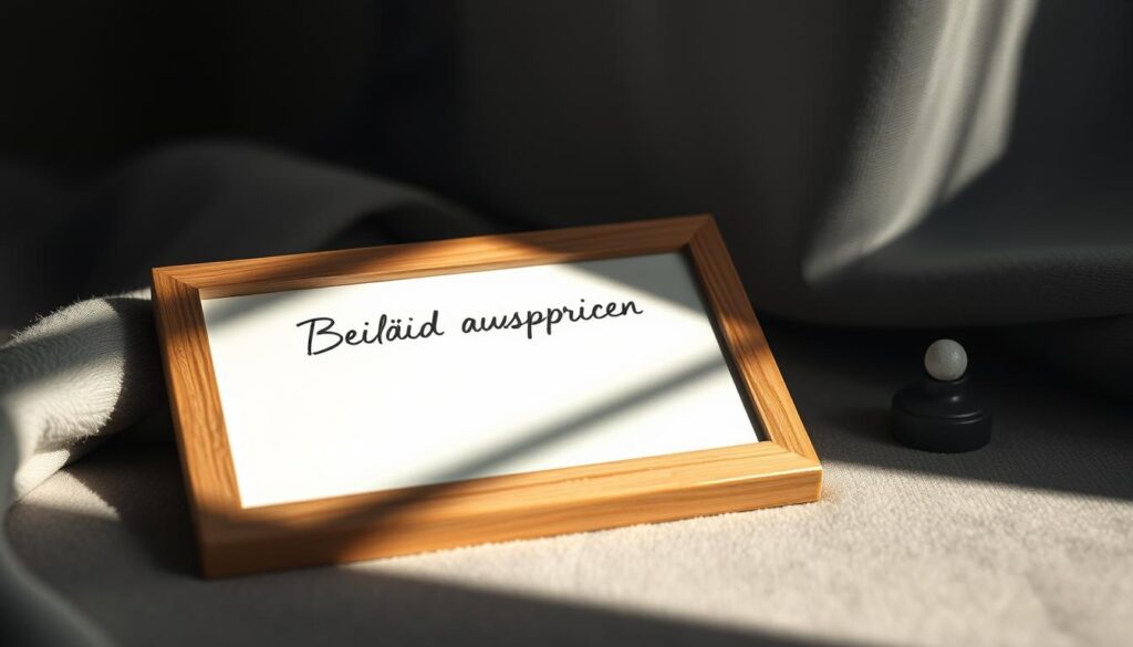 Wie drücke ich am besten mein Beileid aus?