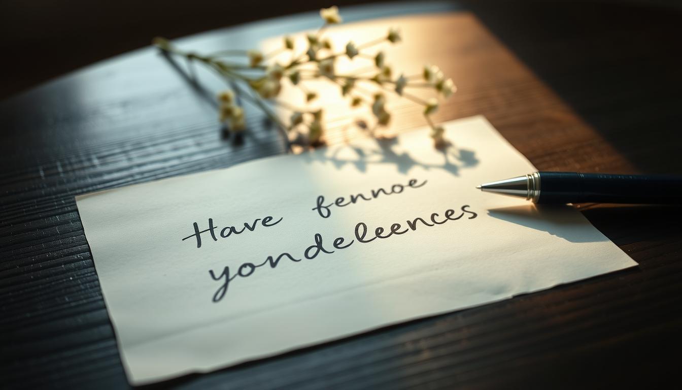 Wie drücke ich mein Beileid schriftlich aus?