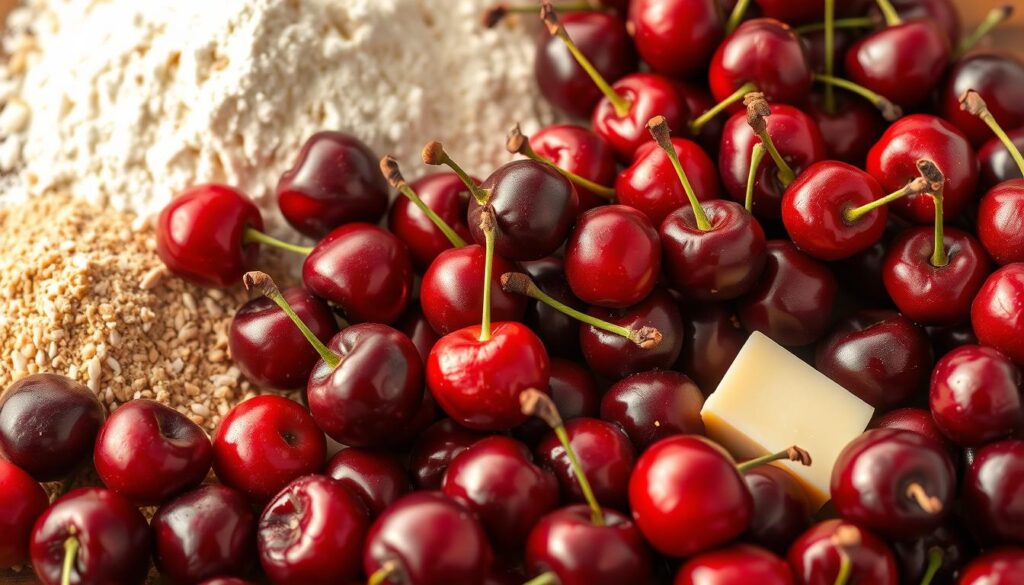 Zutaten Kirschkuchen Backzutaten
