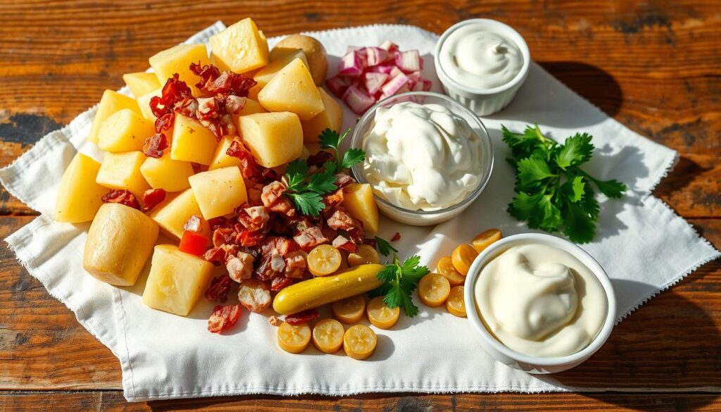 Zutaten für Klassischer Kartoffelsalat