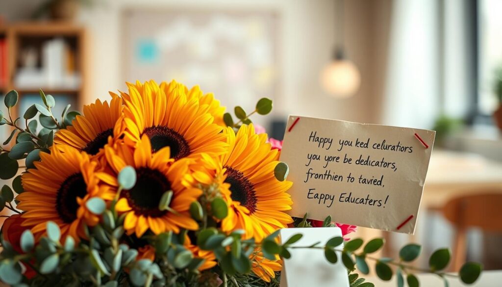 herzliche Glückwünsche für Lehrer