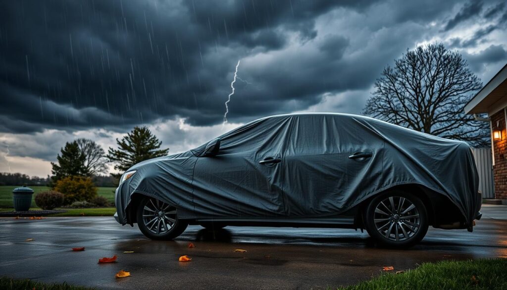 Auto vor Unwetter schützen