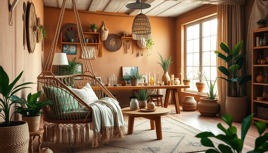 Boho Style kreative Einrichtung farbenfrohe Gestaltung