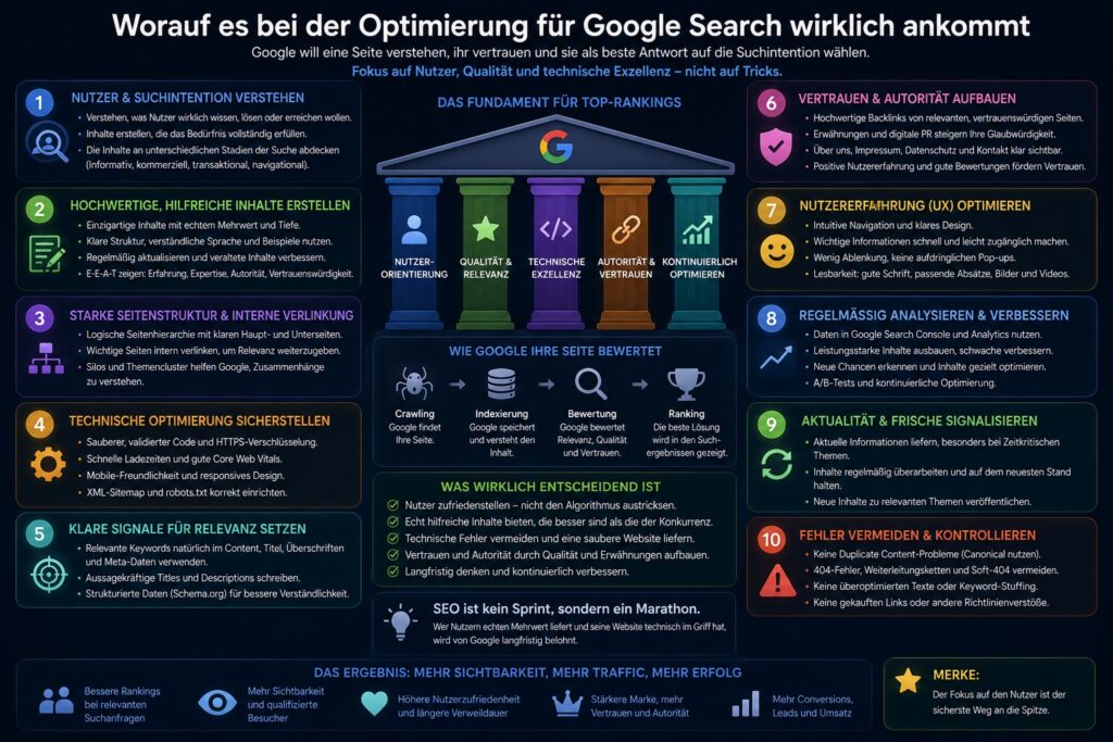 Worauf es bei der Optimierung für Google Search wirklich ankommt Worauf es bei der Optimierung für Google Search wirklich ankommt